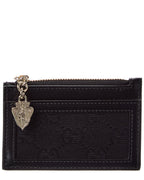Gucci Luce Gg Canvas & Leather Card Case