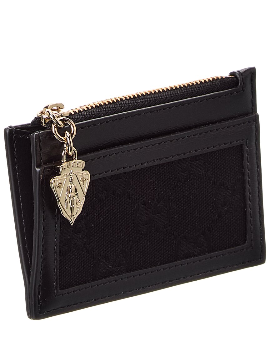 Gucci Luce Gg Canvas & Leather Card Case