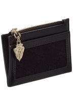 Gucci Luce Gg Canvas & Leather Card Case