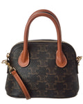 Celine Honorine Mini Triomphe Canvas & Leather Satchel
