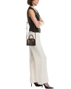Celine Honorine Mini Triomphe Canvas & Leather Satchel