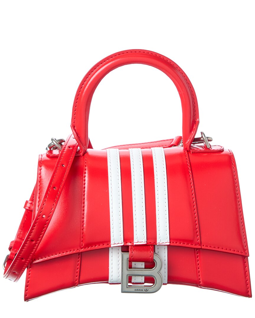Balenciaga X Adidas Hourglass Xs Leather Top Handle Satchel