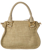 Chloé Marcie Small Leather-Trim Shoulder Bag