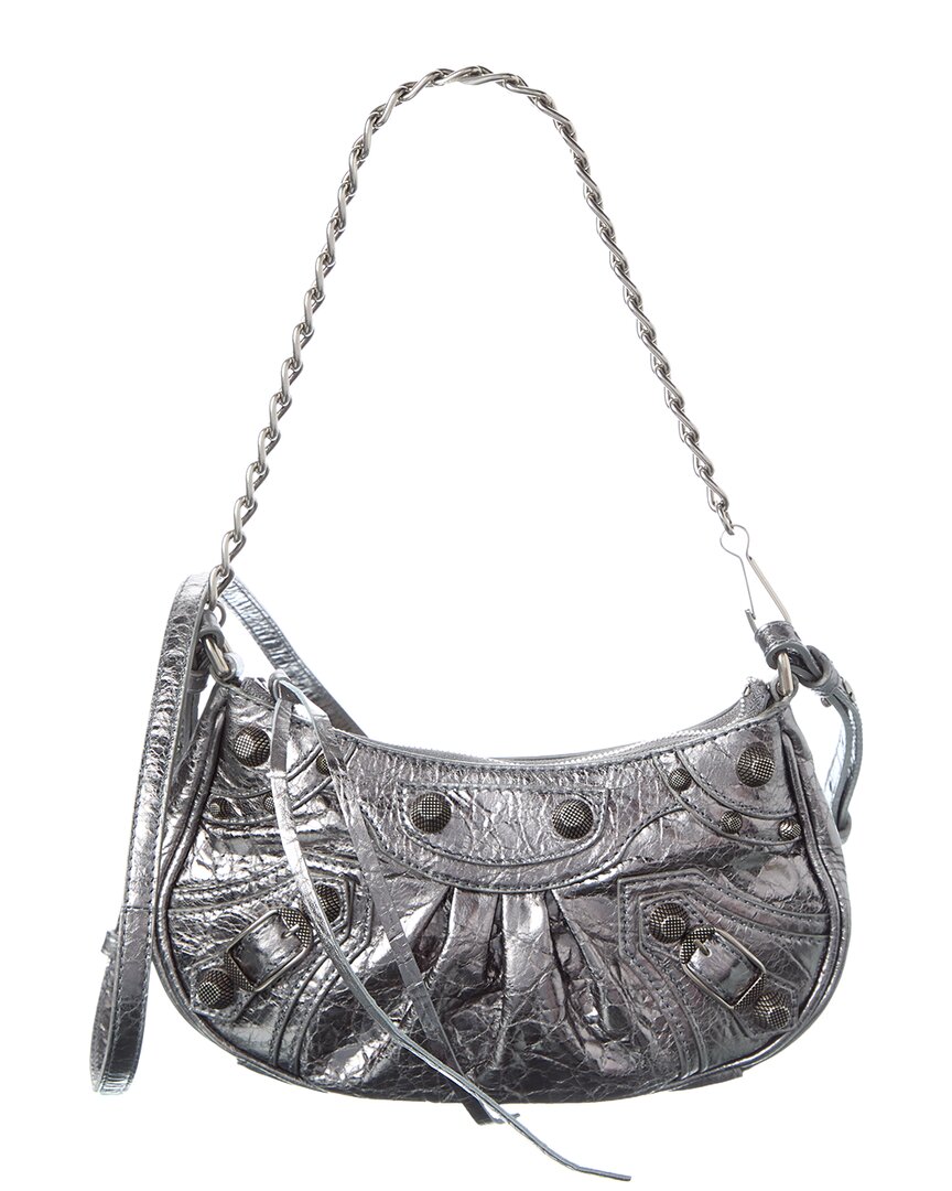 Balenciaga Le Cagole Mini Leather Wallet On Chain