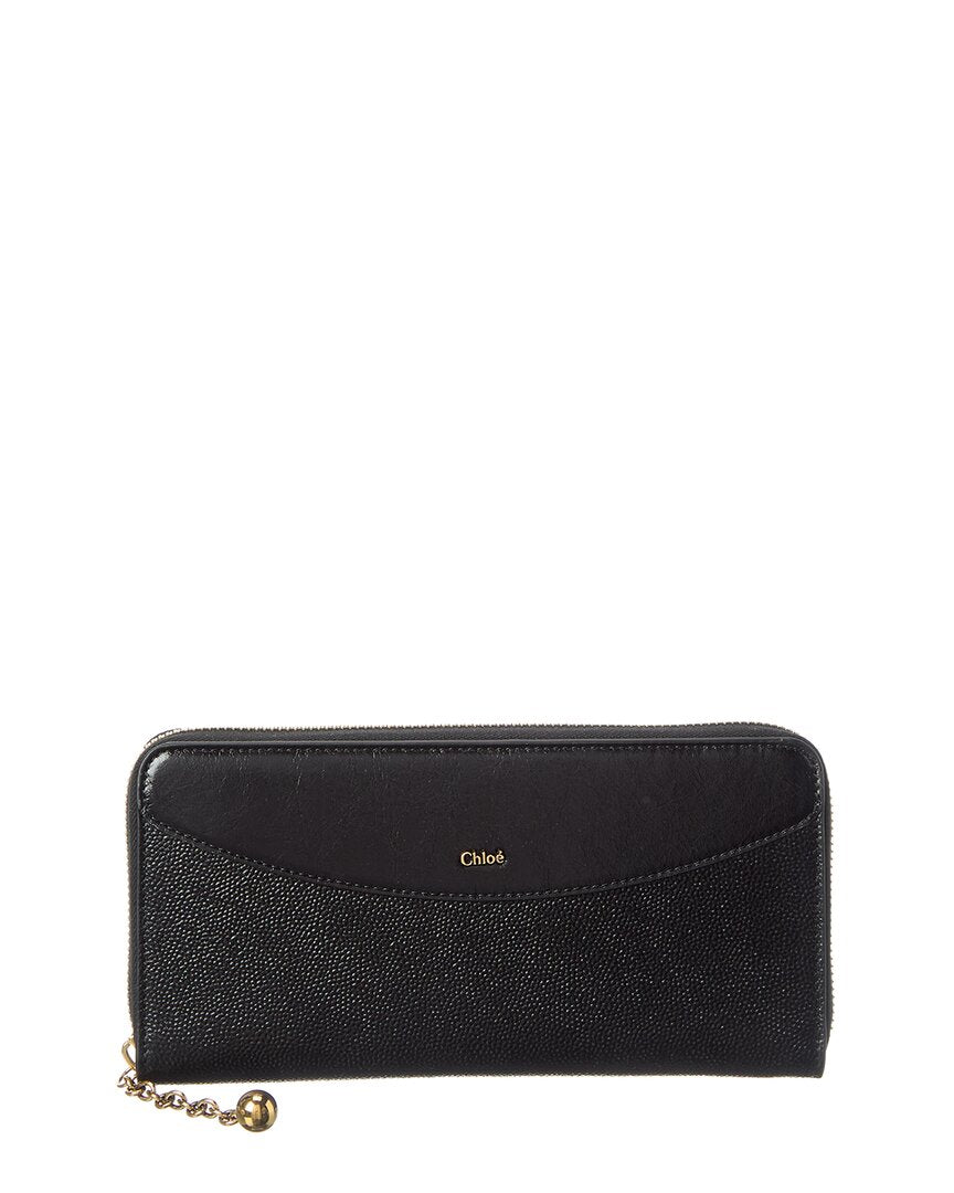 Chloé Leather Zip Around Wallet
