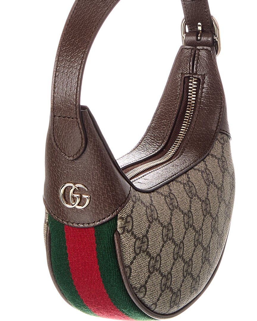 Gucci Ophidia Small Gg Supreme Canvas & Leather Hobo Bag