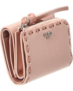 Fendi Peekaboo Micro Leather Trifold Wallet