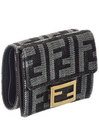Fendi Baguette Micro Leather Card Case