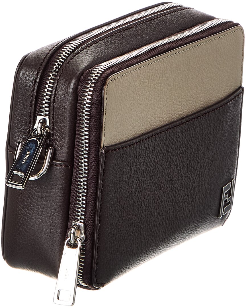 Fendi Squared Leather Camera Case Organizer
