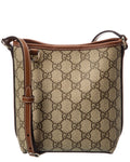 Gucci Gg Emblem Nano Gg Supreme Canvas & Leather Bucket Bag