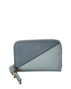 Fendi Ff Diamonds Zipper Around Mini Leather Wallet