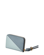 Fendi Ff Diamonds Zipper Around Mini Leather Wallet
