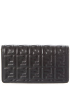 Fendi Baguette Ff Leather Wallet On Chain