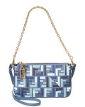 Fendi Baguette Ff Jacquard Pouch