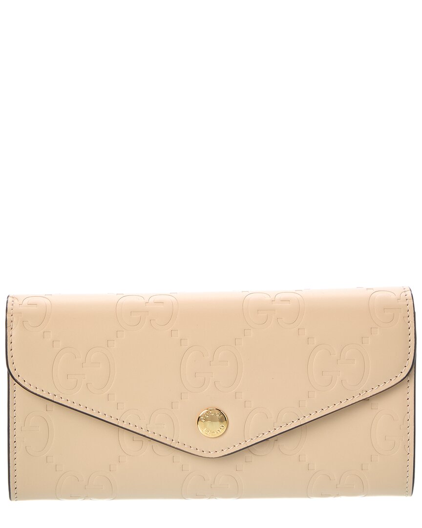 Gucci Gg Leather Continental Wallet