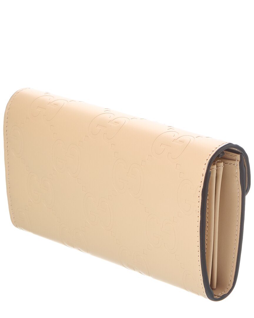 Gucci Gg Leather Continental Wallet