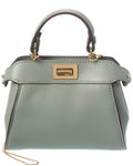 Fendi Nano Peekaboo Leather Clutch
