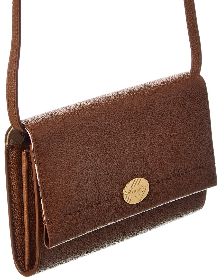 Burberry Cotswolds Leather Strap Wallet