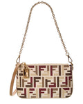 Fendi Baguette Ff Jacquard Pouch