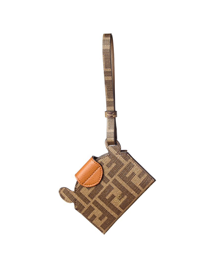 Fendi Ff Forever Leather Card Holder