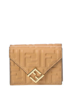 Fendi Ff Diamonds Leather Wallet
