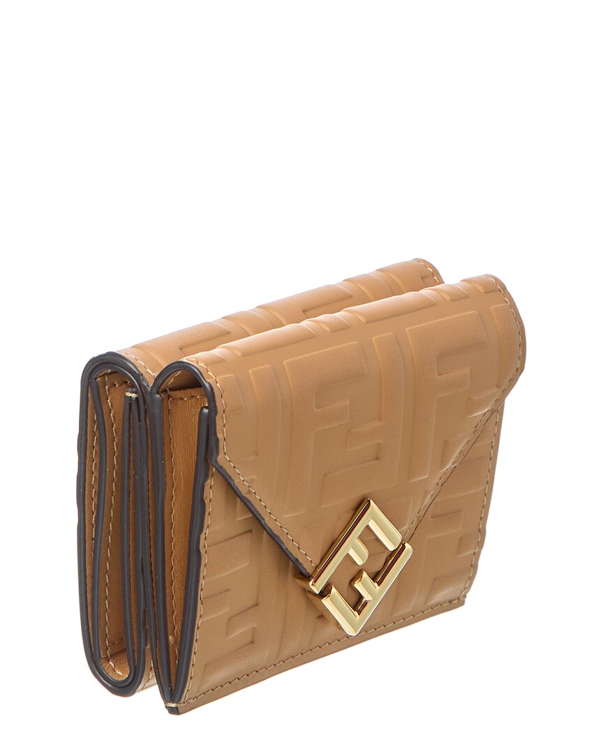 Fendi Ff Diamonds Leather Wallet