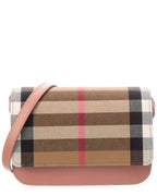 Burberry Madison Check Canvas & Leather Crossbody