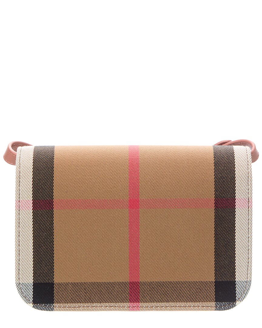 Burberry Madison Check Canvas & Leather Crossbody