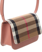Burberry Madison Check Canvas & Leather Crossbody
