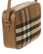 Burberry Check Canvas & Leather Camera Bag