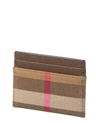 Burberry Check E-Canvas & Leather Card Case