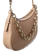 Gucci Gg Emblem Medium Leather Hobo Bag