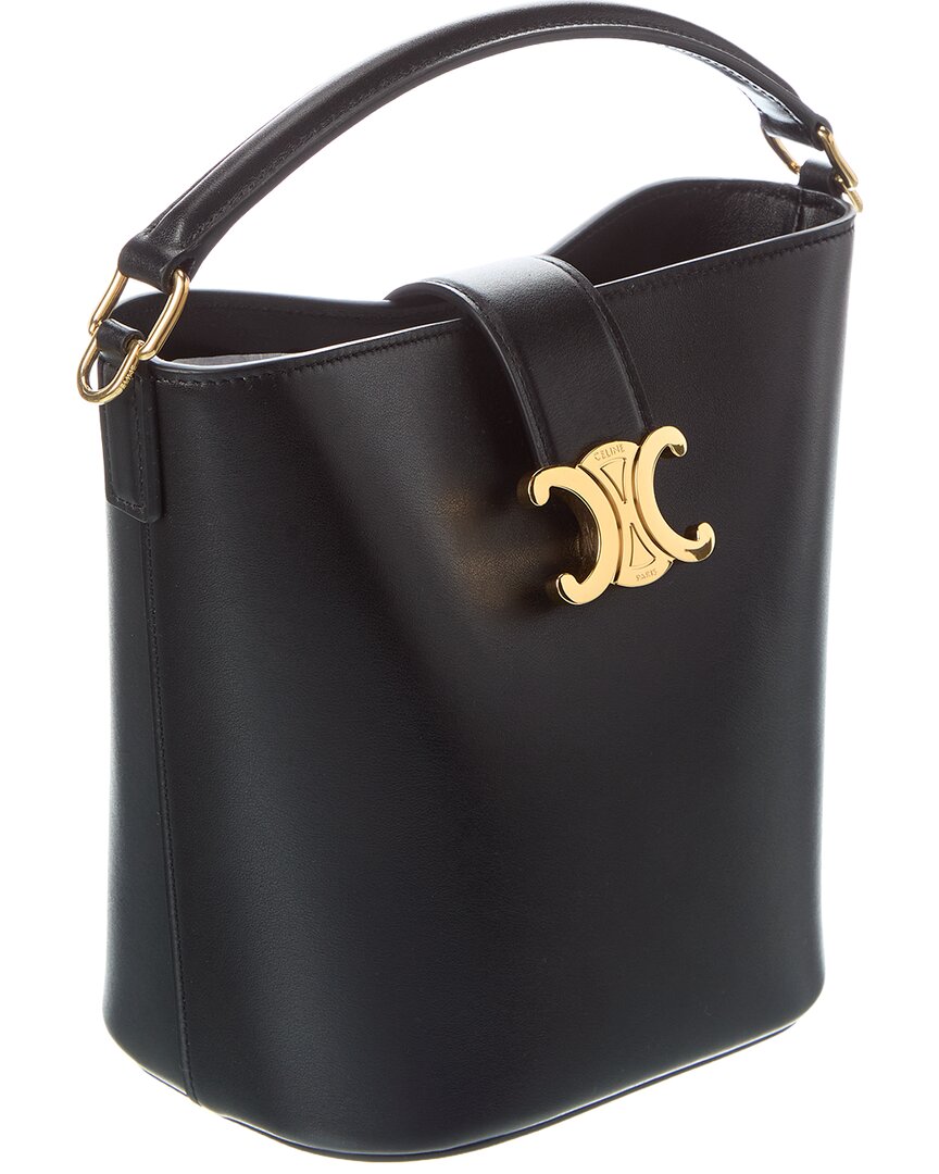 Celine Louise Small Leather Bucket Bag