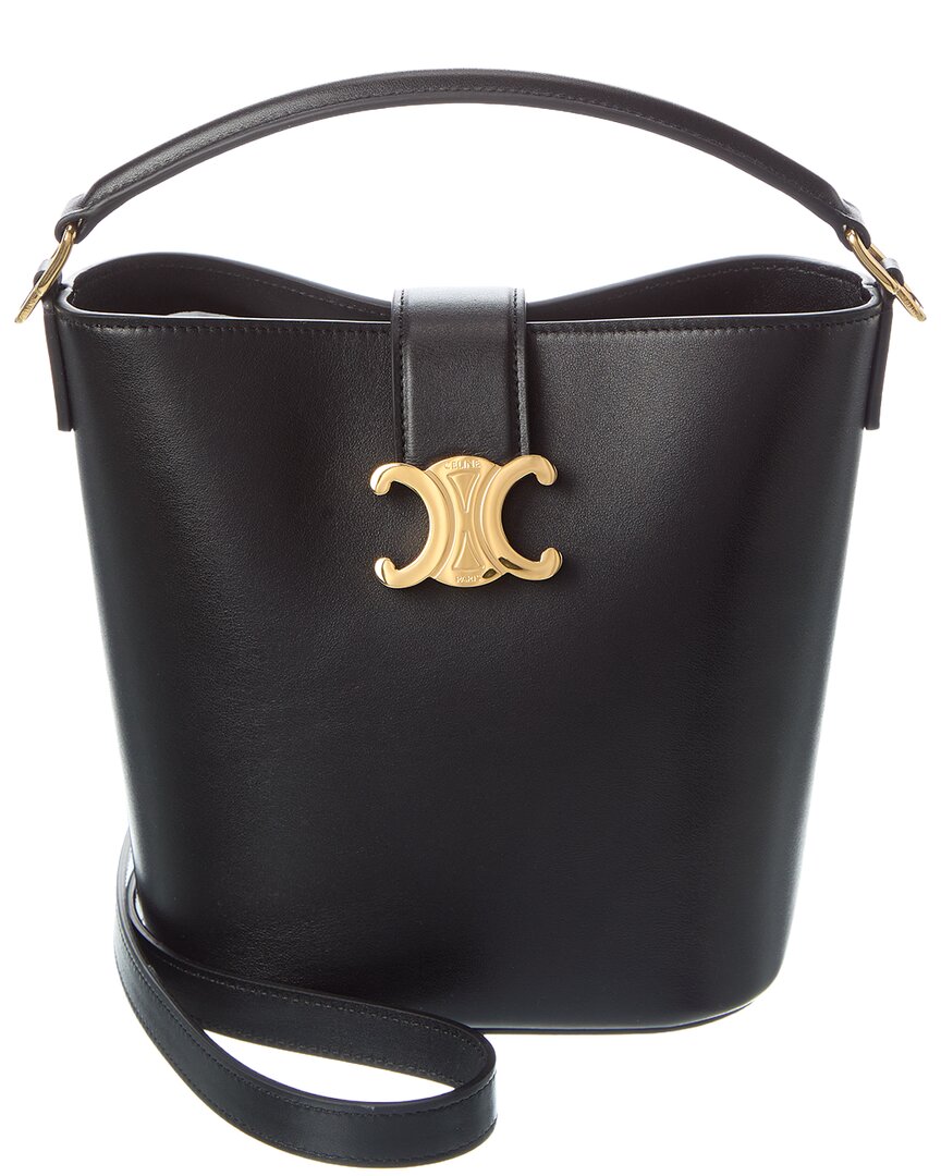 Celine Louise Small Leather Bucket Bag