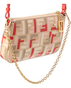 Fendi Baguette Ff Jacquard Pouch