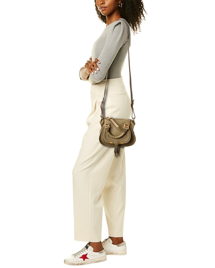 Chloé Marcie Mini Double Carry Leather Satchel