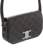 Celine Small Triomphe Canvas & Leather Crossbody