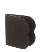 Burberry Chess Leather Card Holder Black ONE SIZE