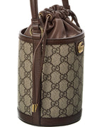 Gucci Ophidia Mini Gg Supreme Canvas & Leather Bucket Bag