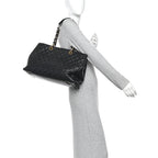 Caviar Quilted XL Grand Shopping Tote GST Black