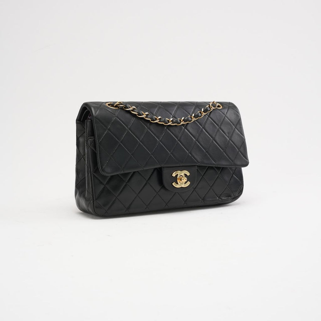 Chanel Vintage Black Medium Classic Double Flap Bag 2003