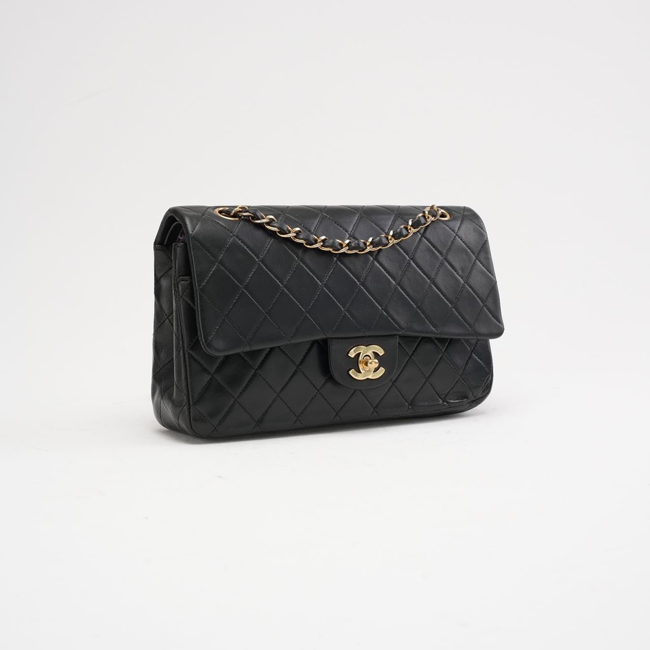Chanel Vintage Black Medium Classic Double Flap Bag 2003