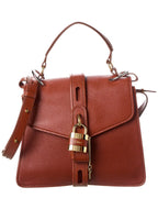 Chloé Aby Day Medium Leather Shoulder Bag (Authentic Pre-Owned) Brown ONE SIZE