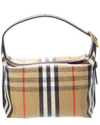 Burberry Highlands Mini Leather-Trim Duffel Bag