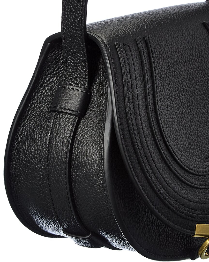 Chloé Marcie Small Leather Saddle Bag