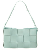 Bottega Veneta Cassette Mini Intreccio Leather Shoulder Bag