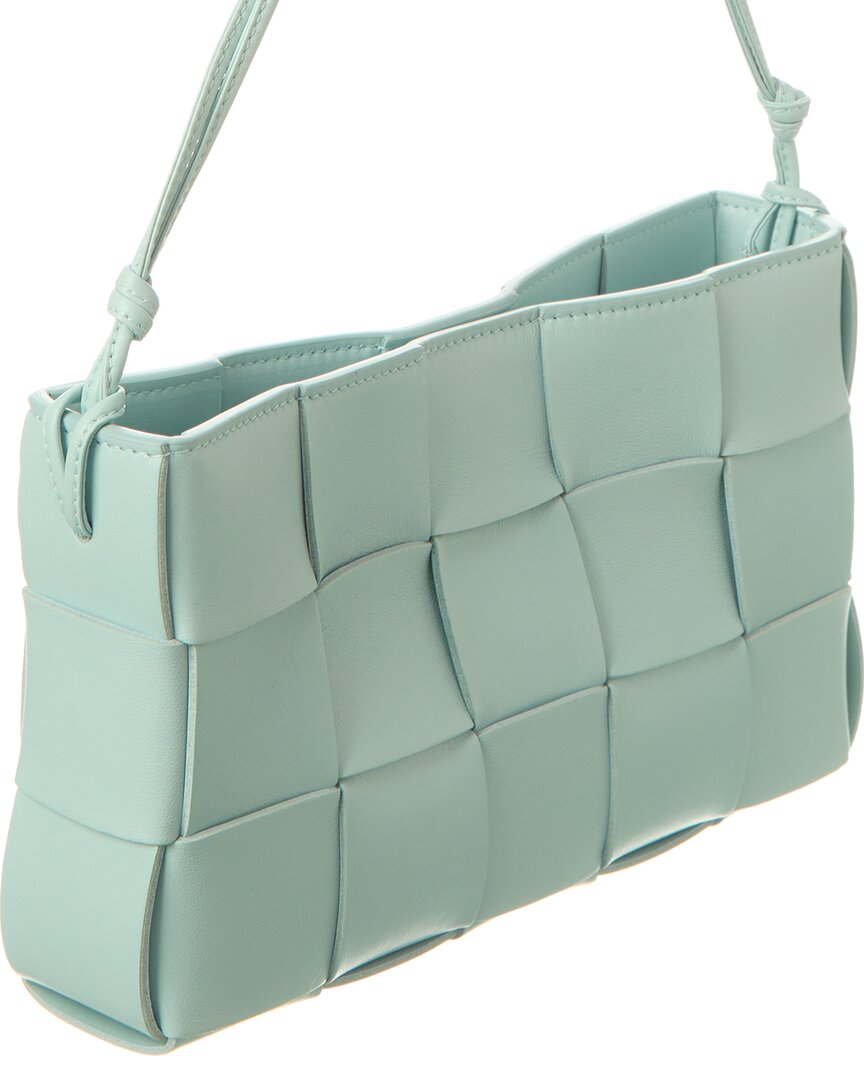 Bottega Veneta Cassette Mini Intreccio Leather Shoulder Bag