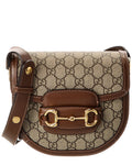 Gucci Blondie Horsebit Mini Gg Supreme Canvas & Leather Shoulder Bag