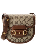 Gucci Blondie Horsebit Mini Gg Supreme Canvas & Leather Shoulder Bag