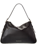 Gucci Gg Emblem Large Leather Shoulder Bag